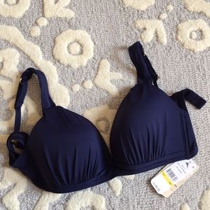 Tommy Bahama Navy bathing suit top. Size M